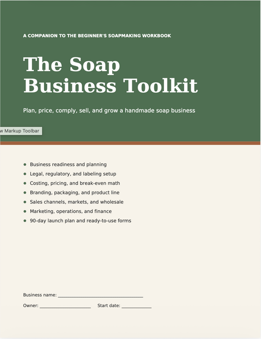 The Soapmaker’s Complete Bundle: From First Batch to First Sale